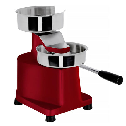 GGM Gastro Commercial Burger Press - Manual - Adjustable - Smooth - Red - Ø130mm - WITHOUT Patty mould