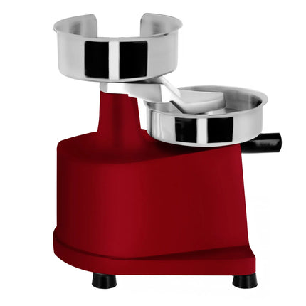 GGM Gastro Commercial Burger Press - Manual - Adjustable - Smooth - Red - Ø130mm - WITHOUT Patty mould