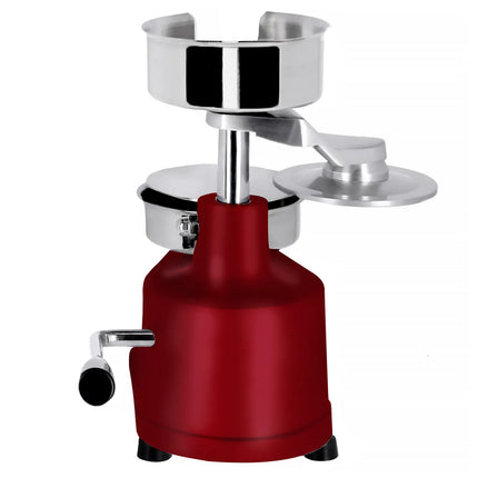 GGM Gastro Commercial Burger Press - Manual - Adjustable - Smooth - Red - Ø130mm - WITHOUT Patty mould