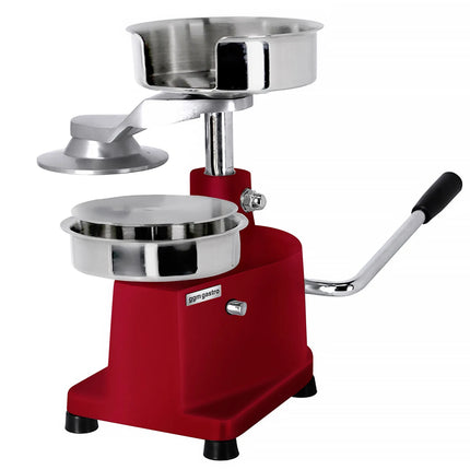 GGM Gastro Commercial Burger Press - Manual - Adjustable - Smooth - Red - Ø150mm - WITHOUT Patty mould