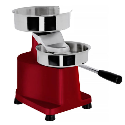 GGM Gastro Commercial Burger Press - Manual - Adjustable - Smooth - Red - Ø150mm - WITHOUT Patty mould