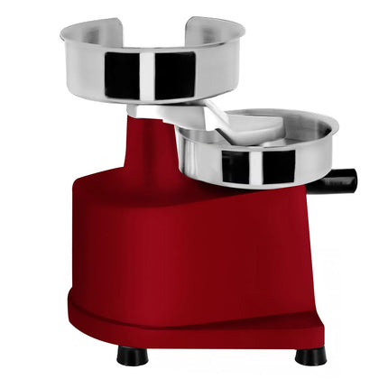 GGM Gastro Commercial Burger Press - Manual - Adjustable - Smooth - Red - Ø150mm - WITHOUT Patty mould