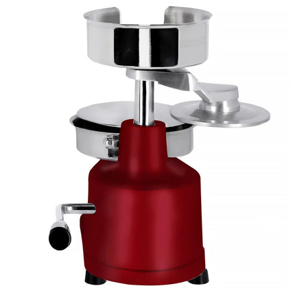 GGM Gastro Commercial Burger Press - Manual - Adjustable - Smooth - Red - Ø150mm - WITHOUT Patty mould