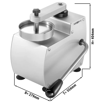 GGM Gastro Commercial Burger Press - Manual - Smooth - Ø100/150mm - WITHOUT Patty mould