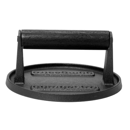 GGM Gastro Commercial Burger Press - Manual - Smooth - Cast Iron - Ø150mm - WITHOUT Patty mould