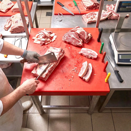 GGM Gastro Commercial Butcher Block - Polyethylene (HDPE) - 600x600mm - with Knife Holder