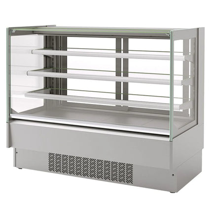 GGM Gastro Commercial cake display fridge - 365L - 1250mm - Double glazing - with 3 adjustable shelves - rear sliding doors