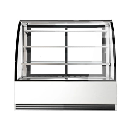 GGM Gastro Commercial cake display fridge - 524L - 1500mm - Double glazing - with 3 glass shelves - rear sliding doors