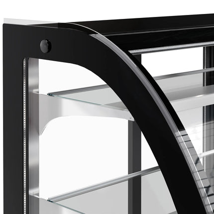 GGM Gastro Commercial cake display fridge - 524L - 1500mm - Double glazing - with 3 glass shelves - rear sliding doors