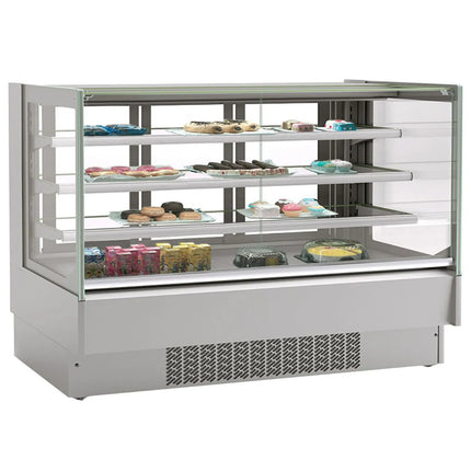 GGM Gastro Commercial cake display fridge - 548L - 1915mm - Double glazing - with 3 adjustable shelves - rear sliding doors