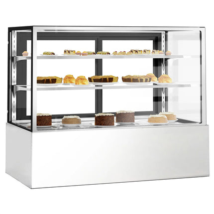 GGM Gastro Commercial cake display fridge - 598L - 1500mm - Double glazing - with 2 adjustable shelves - rear sliding doors