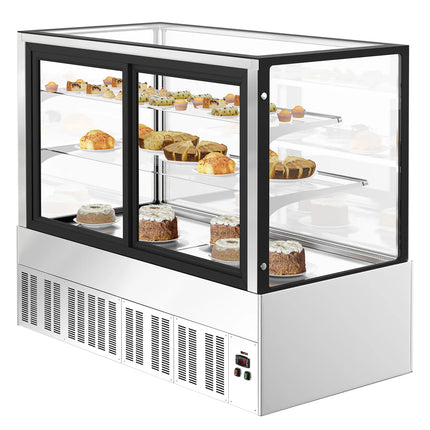 GGM Gastro Commercial cake display fridge - 598L - 1500mm - Double glazing - with 2 adjustable shelves - rear sliding doors