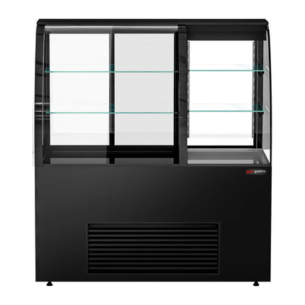 GGM Gastro Commercial cake display fridge Self-Service - 1400mm - Double glazing - square - with 2 glass shelves
