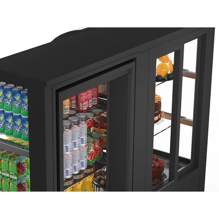 GGM Gastro Commercial cake display fridge Self-Service - 1400mm - Double glazing - with 2 glass shelves - for patisserie