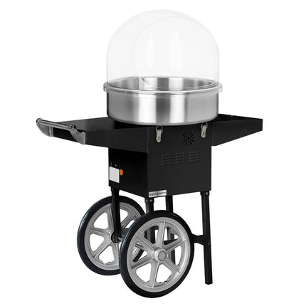 GGM Gastro Commercial Candy Floss Machine - Ø520mm - 1.08kW - Black - with Sneeze Guard