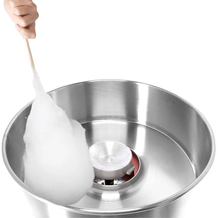 GGM Gastro Commercial Candy Floss Machine - Ø520mm - 1.08kW - Black - with Sneeze Guard