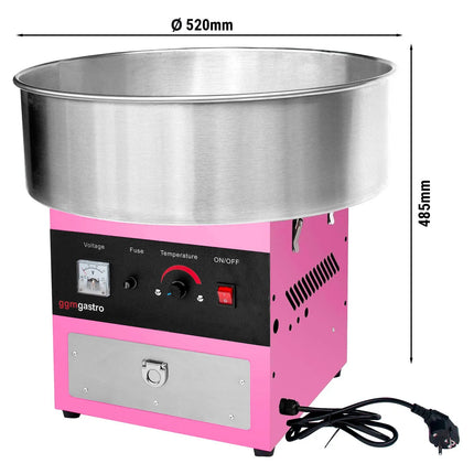GGM Gastro Commercial Candy Floss Machine - Ø520mm - 950W - Pink