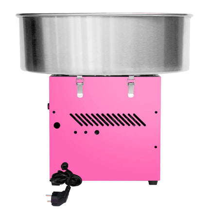 GGM Gastro Commercial Candy Floss Machine - Ø520mm - 950W - Pink - with Sneeze Guard