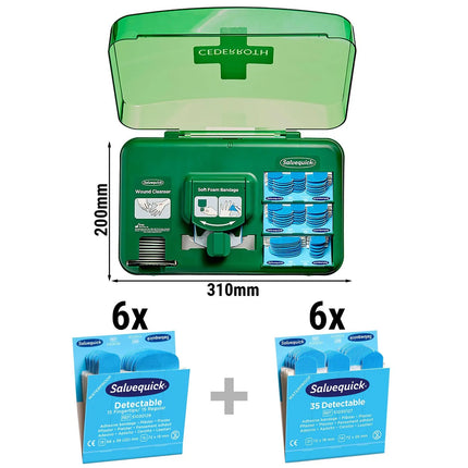 GGM Gastro Commercial Catering Wound Care Dispenser – Metal-Detectable – 12 Refills – 310×200×155 mm