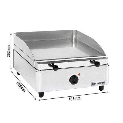 GGM Gastro Commercial Ceramic Glass Griddle - 3.5kW - Smooth Plate - Cooking area: 385x415mm