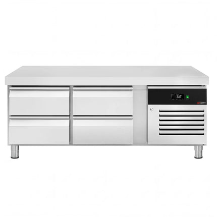 GGM Gastro Commercial Chef Base – 1600 mm – 191 Litres – 4 × GN 1/1 Drawers – with Fulterer Runners