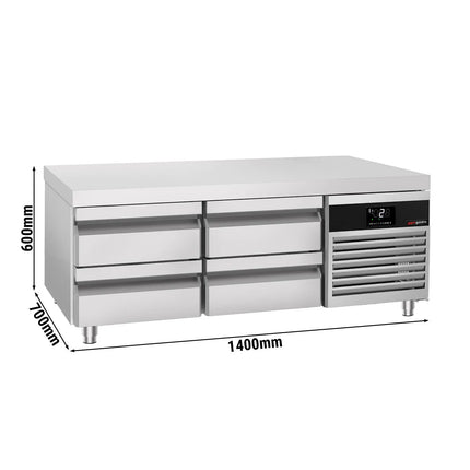 GGM Gastro Commercial Chef Base PREMIUM - -2 to +8°C - 1400mm - 4 Drawer