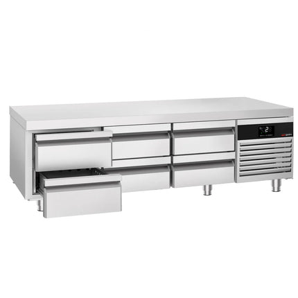 GGM Gastro Commercial Chef Base PREMIUM - -2 to +8°C - 2000mm - 6 Drawer - 6x GN 1/1