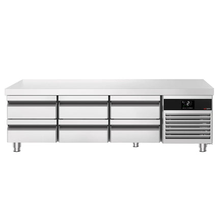 GGM Gastro Commercial Chef Base PREMIUM - -2 to +8°C - 2000mm - 6 Drawer - 6x GN 1/1