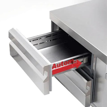 GGM Gastro Commercial Chef Base PREMIUM PLUS - -2 to +8°C - 1000mm - 2 Drawer - 2x GN 1/1 - 100L