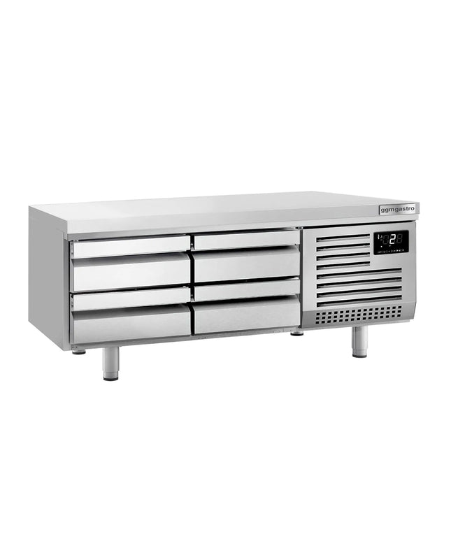 GGM Gastro Commercial Chef Base PREMIUM PLUS - +2 to +8°C - 1400mm - 190L - 4 Drawer - 4x GN 1/1