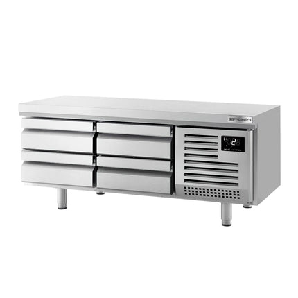 GGM Gastro Commercial Chef Base PREMIUM PLUS - +2 to +8°C - 1400mm - 190L - 4 Drawer - 4x GN 1/1