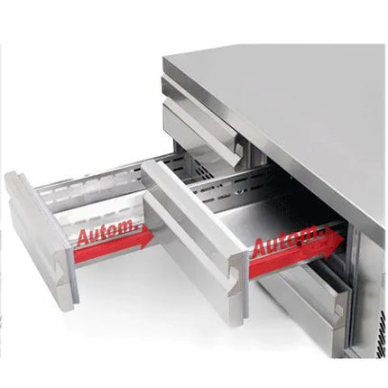 GGM Gastro Commercial Chef Base PREMIUM PLUS - -2 to +8°C - 1600mm - 4 Drawer - 4x GN 1/1