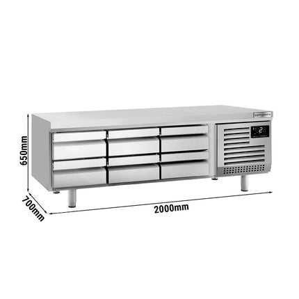 GGM Gastro Commercial Chef Base PREMIUM PLUS - -2 to +8°C - 2000mm - 6 Drawer - 6x GN 1/1