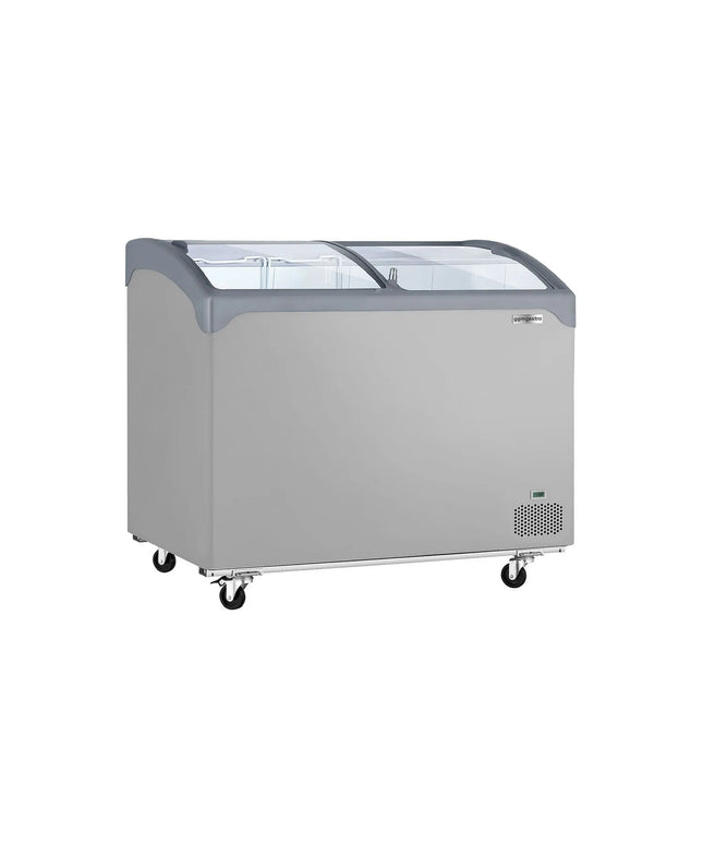 GGM Gastro Commercial Chest Freezer - 1030x650mm - 209 L - With 2 Sliding Glass Lids - For UK