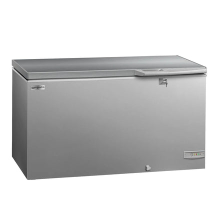 GGM Gastro Commercial Chest Freezer - 1504x695mm - 388 L - Stainless Steel Lid - incl. separating grid - For UK