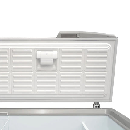 GGM Gastro Commercial Chest Freezer - 1504x695mm - 388 L - Stainless Steel Lid - incl. separating grid - For UK