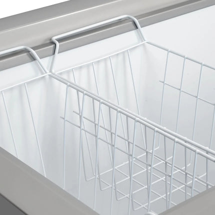 GGM Gastro Commercial Chest Freezer - 1504x695mm - 388 L - Stainless Steel Lid - incl. separating grid - For UK