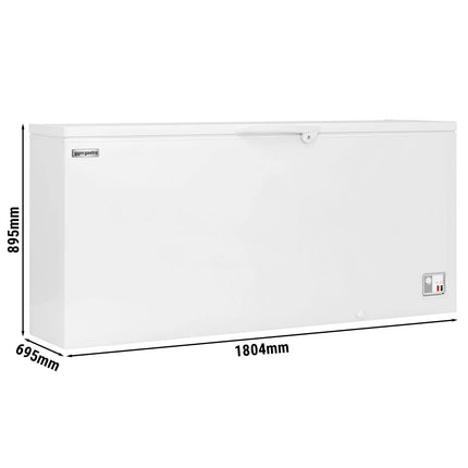 GGM Gastro Commercial Chest Freezer - 1804x695mm - 534 L - Plastic Lid - incl. separating grid - For UK