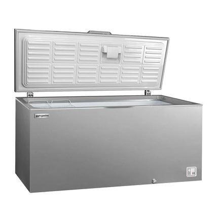 GGM Gastro Commercial Chest Freezer - 1804x695mm - 534 L - Stainless Steel Lid - incl. separating grid - For UK