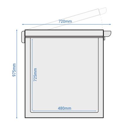 GGM Gastro Commercial Chest Freezer - 1804x695mm - 534 L - Stainless Steel Lid - incl. separating grid - For UK