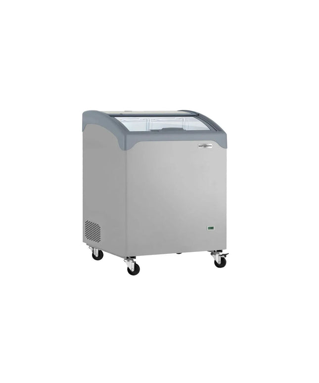GGM Gastro Commercial Chest Freezer - 645x650mm - 117 L - With Sliding Glass Lid - For UK
