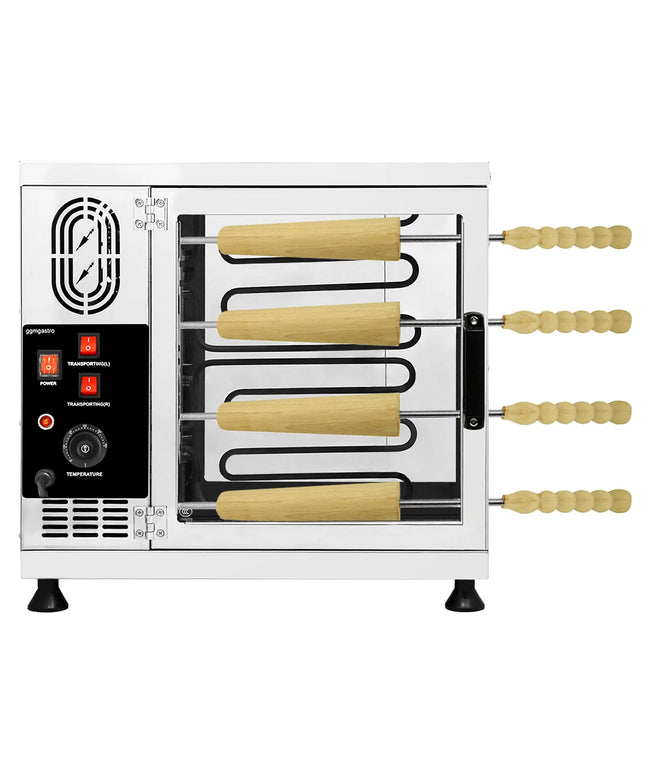 GGM Gastro Commercial Chimney Cake Oven - 3.5 kW - incl. 16 straight baking rolls