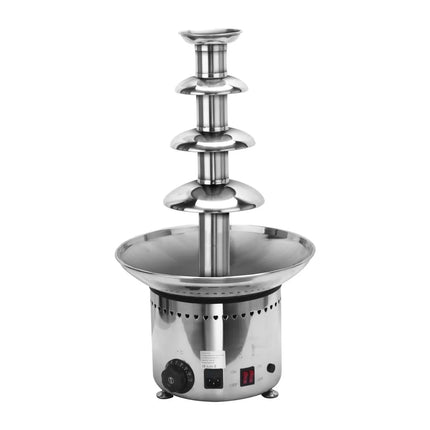 GGM Gastro Commercial Chocolate Fountain -  Cascade Waterfall -  230W - 4-Tier - Capacity: 5kg - Height: 600mm