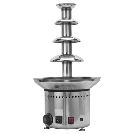 GGM Gastro Commercial Chocolate Fountain -  Cascade Waterfall -  230W - 4-Tier - Capacity: 5kg - Height: 600mm
