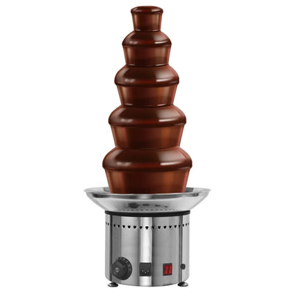 GGM Gastro Commercial Chocolate Fountain - Cascade Waterfall - 5-Tier - Capacity: 6kg - 280W - Height: 700mm