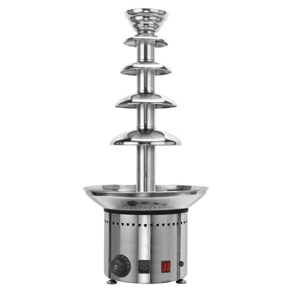 GGM Gastro Commercial Chocolate Fountain - Cascade Waterfall - 5-Tier - Capacity: 6kg - 280W - Height: 700mm