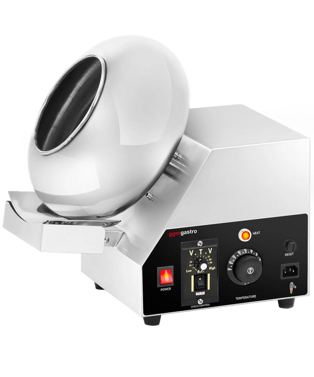 GGM Gastro Commercial Chocolate Panning & Coating Machine – 3 L - Ø300 mm Drum - 30–110°C - 600 W