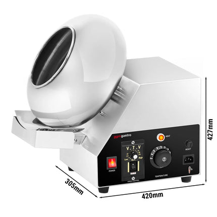 GGM Gastro Commercial Chocolate Panning & Coating Machine – 3 L - Ø300 mm Drum - 30–110°C - 600 W