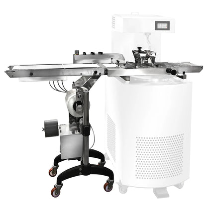 GGM Gastro Commercial Chocolate Tempering Machine - 24kg - 3kW - with Dispensing Spout - incl. Vibrating Table - incl. Work Shelf - Enrobing Area