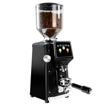 GGM Gastro Commercial Coffee Grinder - 1.2kg - Ø 65mm Flat Burrs - Portafilter-Activated - On Demand - Direct to Portafilter - Black